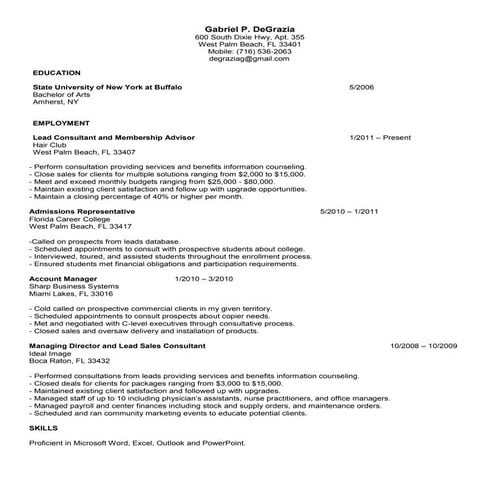 Oliver Resume RSA | DOCX