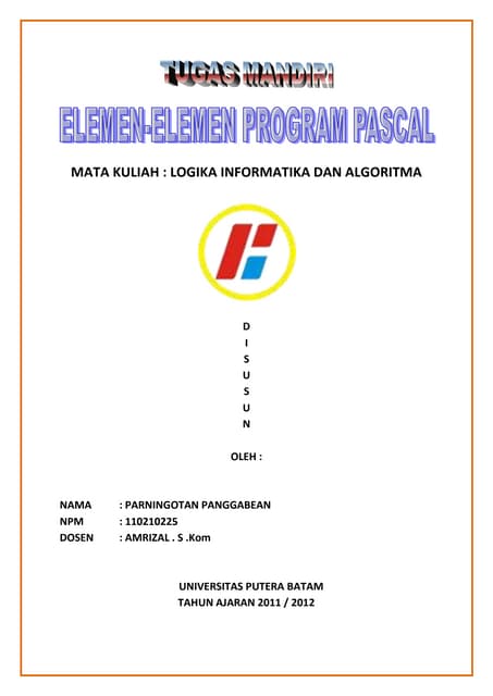 Pemrograman pascal bab_i | PDF