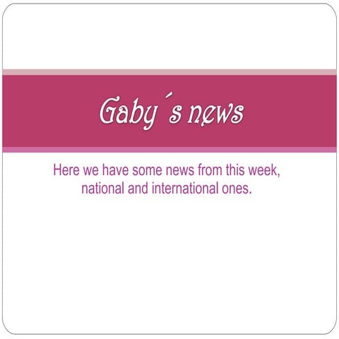 Gaby´s news