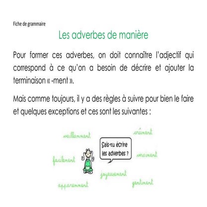 Gaby soriano 5 les adverbes de manière