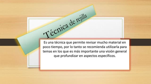 TECNICA DE REJILLA by Gaby 