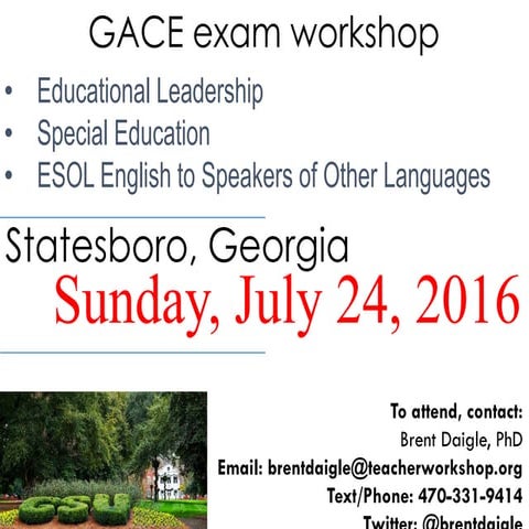 GACE workshop