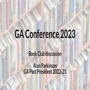 GA Conference Book Club