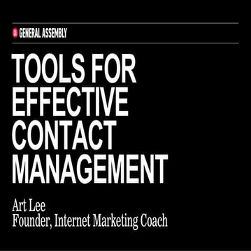 Tools for Effective Contact Management