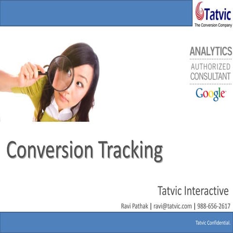 Conversion Tracking with Google Analytics