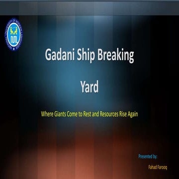 Gadani Ship Breaking. where giants die and resources Arise.