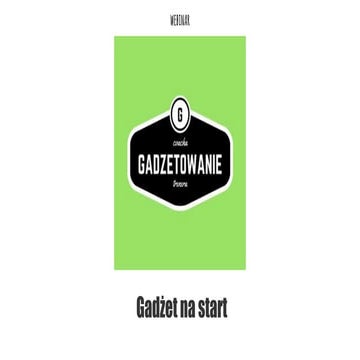 Gadżetowanie©   gadżet na start - webinar