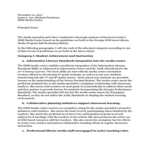 Ga doe media center standards 2010   hms