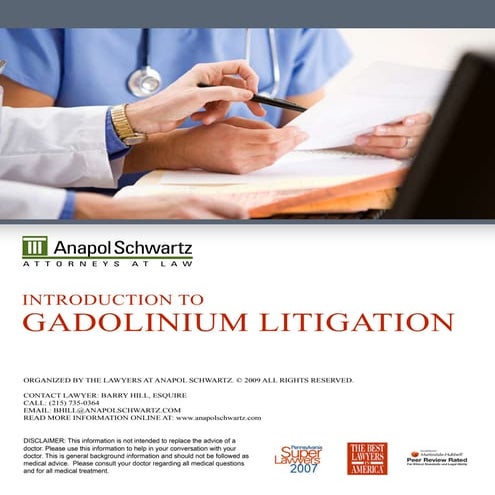 Gadolinium Litigation