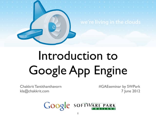 Introduction to Google App Engine