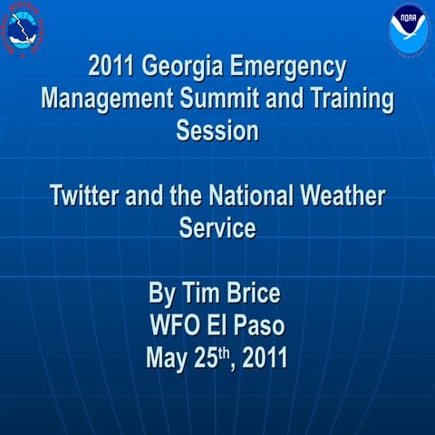 NWS and Twitter