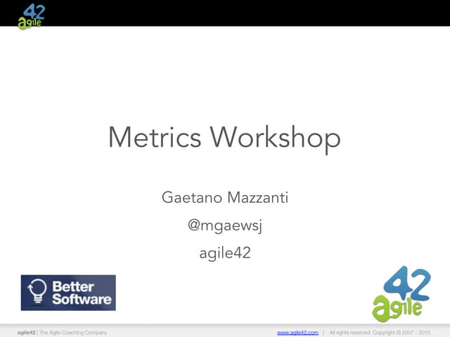 How can metrics help in improving o...