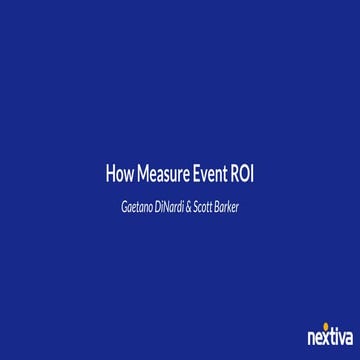 How to Measure Event ROI