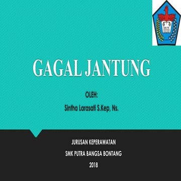 erjadinya gagal jantung biasa dipicu oleh Hipertensi, penyakit jantung ...