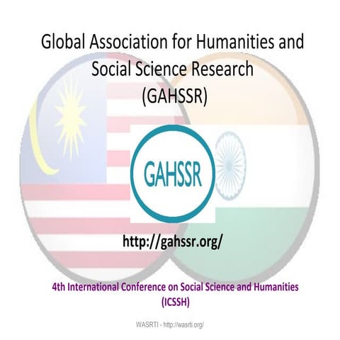 4th International Conference on Social Science and Humanities (ICSSH)