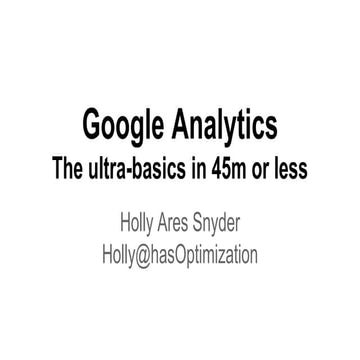 Google Analytics 