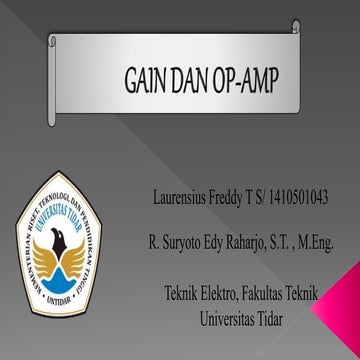 Gain dan Op-amp