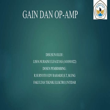 Gain dan OP-AMP lisfa
