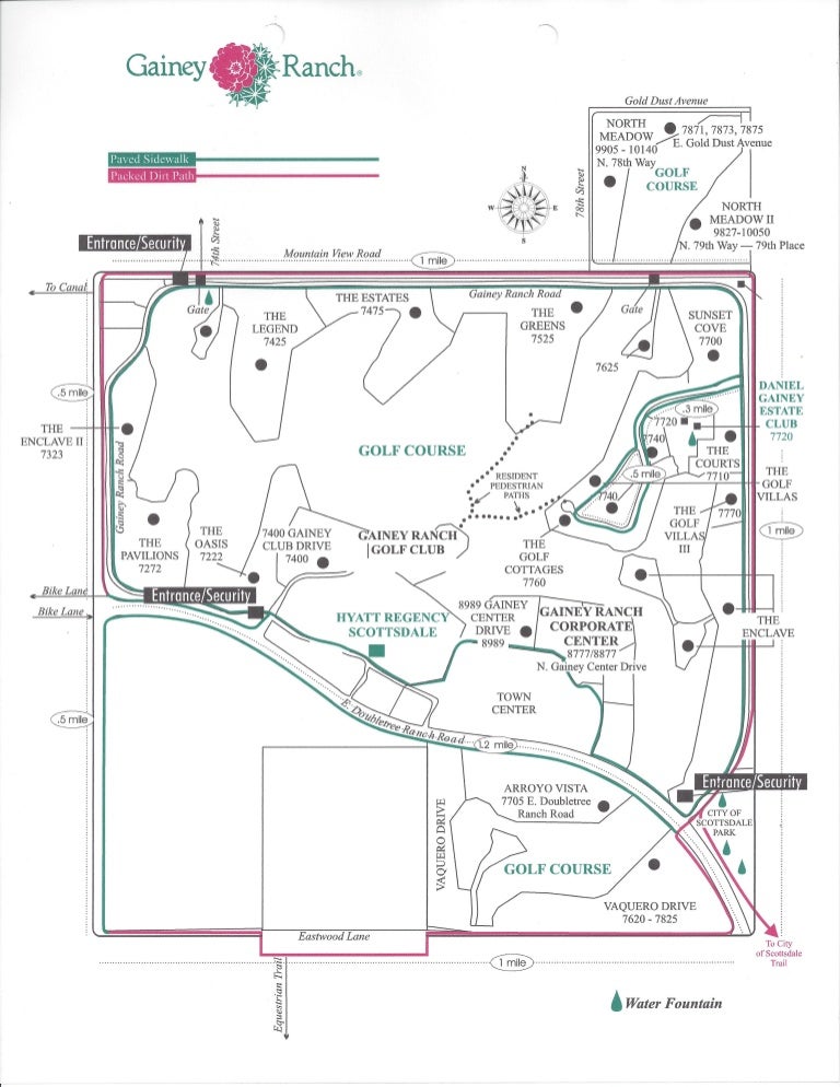 Gainey Ranch Community Map