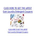 Gain Laundry Detergent Coupons - Printable Gain Laundry Detergent Coupons