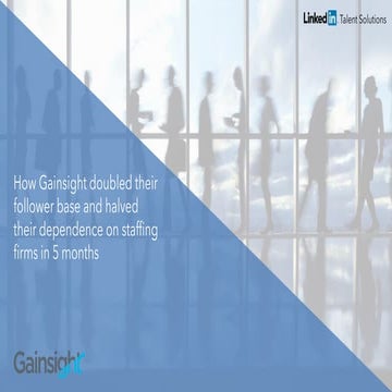 How Gainsight doubled their follower base and halved their dependence on staf...