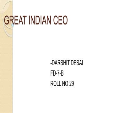 Gaint indian ceo