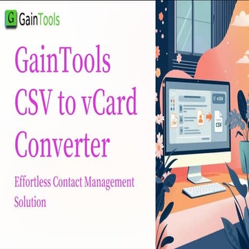Simplify Your Contacts with CSV to vCard Converter | PDF