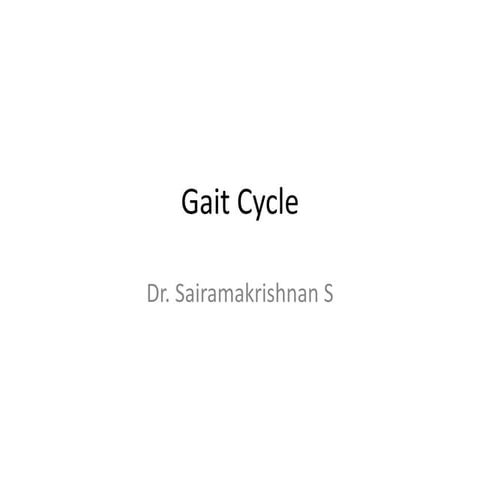 Gait cycle