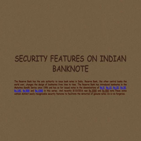 RBI Clean Note Policy, Detection of Counterfeit Notes & Note Refund ...