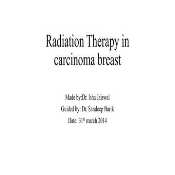 radiation therapy in ca breast   