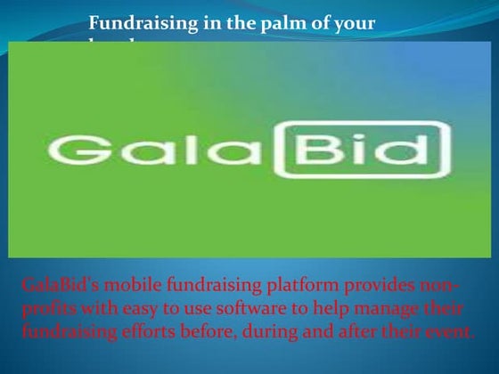 The Fundraising People Online Charity Auction Software presentations