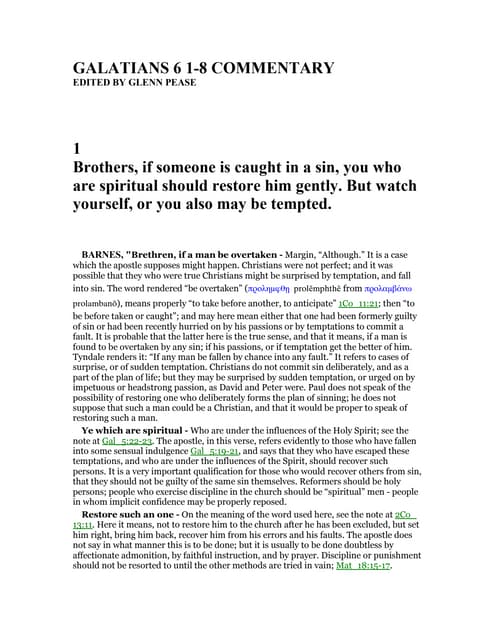Galatians 6 1 8 Commentary PDF galatians-6-1-8-commentary-pdf