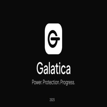 Galatica Smart Energy Infrastructure Startup Pitch Deck