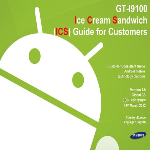 Samsung Galaxy S2 Actualización Android 4.0 Ice Cream Sandwich - GABATEK - Tecnología