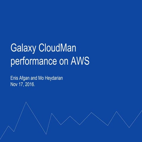 Galaxy CloudMan performance on AWS