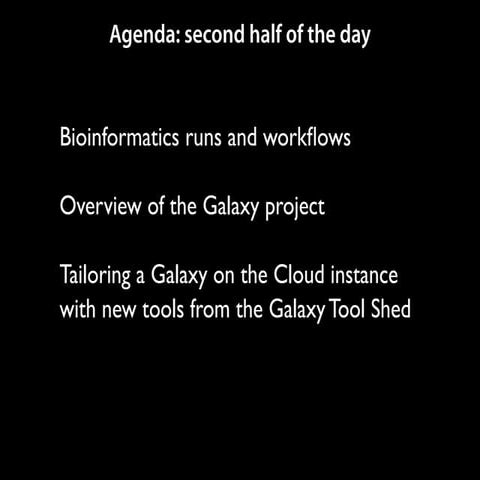 Galaxy workshop