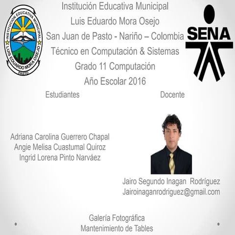 Mantenimeinto de Tabet descargamiento de aplicaciones educativas