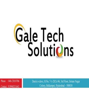Gale tech solutions pptshow