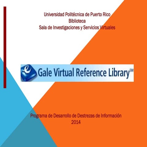Gale Virtual Reference Library