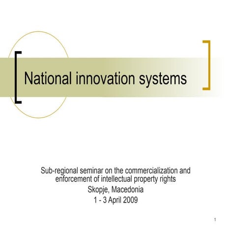 national innovation system and its appli