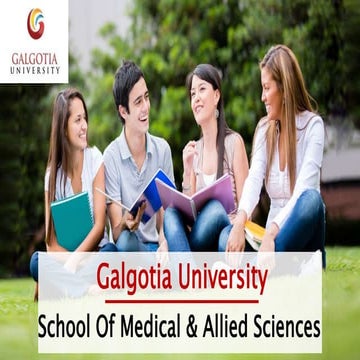 School Of Medical & Allied Sciences | Galgotia University