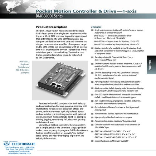 Galil dmc3000 catalog