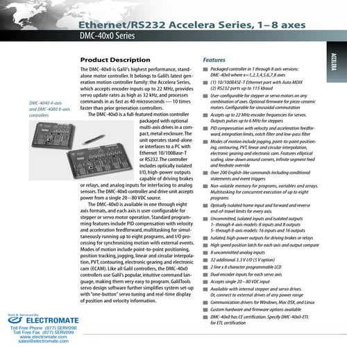 Galil dmc40x0 catalog