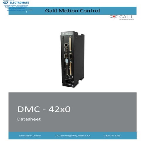 Galil dmc 42x0 catalog