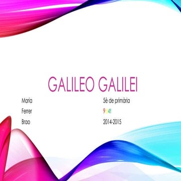 Galileo Galilei Pptx