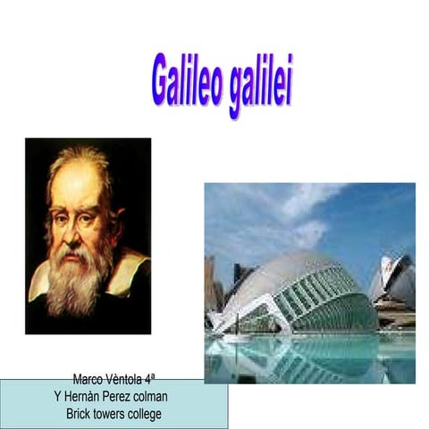 Galileo Galilei Marco VèNtola