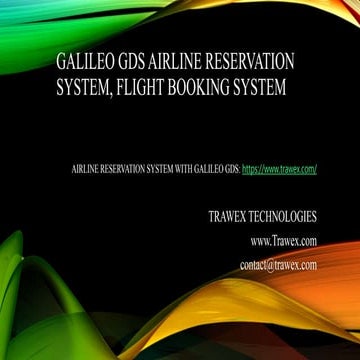 Galileo gds airline reservation system, flight booking