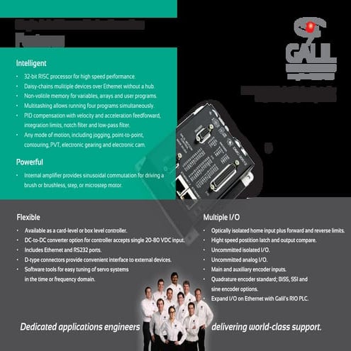 Galil single axis motion controller brochure