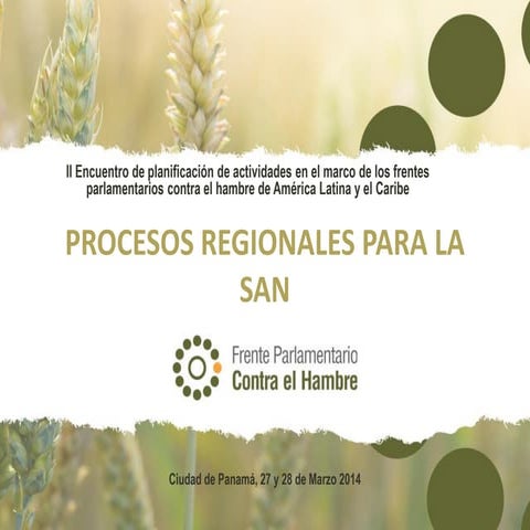 Carmelo Gallardo - Procesos regionales para la seguridad alimentaria y nutric...