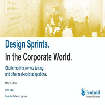 Design Sprints. In the Corporate World.